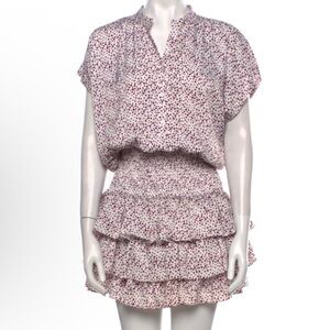 MISA Los Angeles Eloisa Dress Floral Ruffle Mini Dress